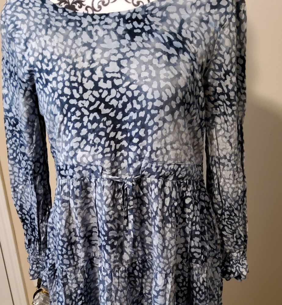 Perfect Priscilla  Blue Patterned Women's Dress Size Small